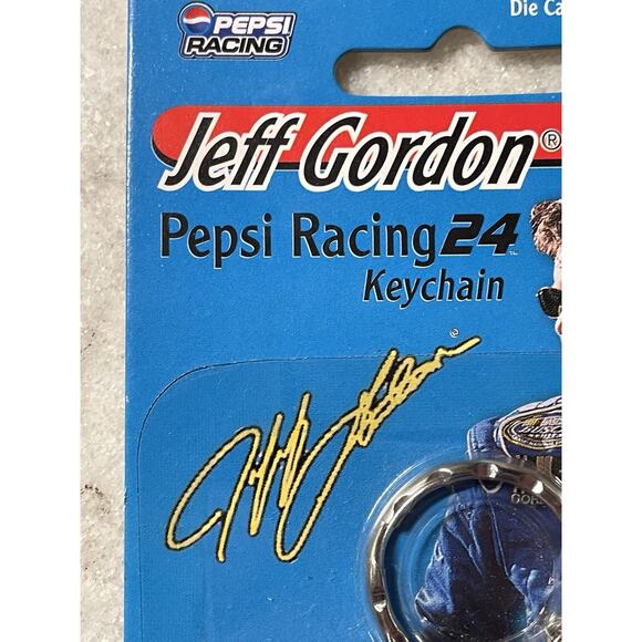 NASCAR Jeff Gordon Pepsi Racing #24 Diecast Car Key Chain 2000 New NOS - Picture 3 of 6